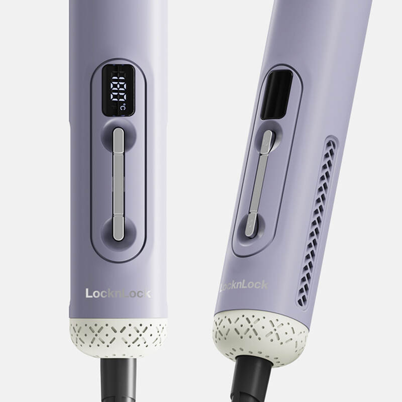 Lược điện tạo kiểu LocknLock 43W, răng nhiệt phủ sứ, công nghệ ion âm - Màu tím - ENA223PUP, , large image number null